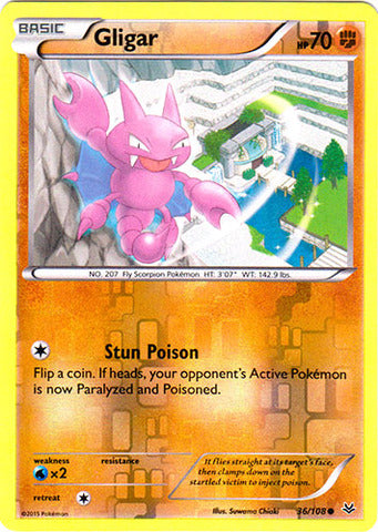 Gligar - 36/108 - Common - Reverse Holofoil