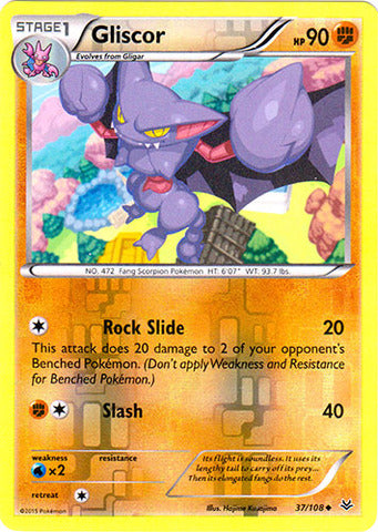 Gliscor - 37/108 - Uncommon - Reverse Holofoil