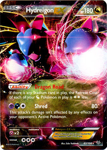 Hydreigon EX - 62/108 - Ultra Rare