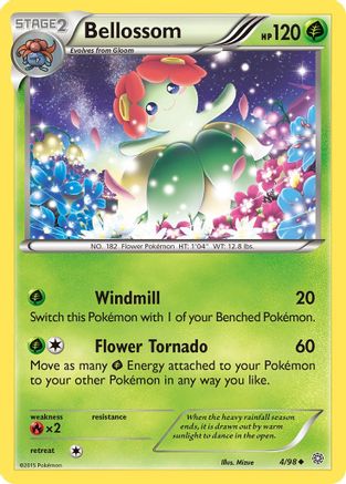 Bellossom 004/98 - Reverse Holofoil XY Ancient Origins - Uncommon
