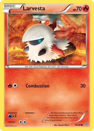 Larvesta 016 XY Ancient Origins - Common