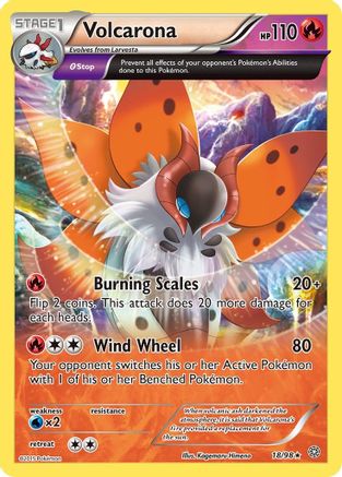Volcarona (18) 018/98 - Reverse Holofoil XY Ancient Origins - Rare