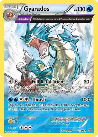 Gyarados (21) 021/98 - Reverse Holofoil XY Ancient Origins - Holo Rare
