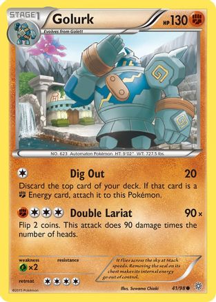 Golurk (41) 041/98 - Reverse Holofoil XY Ancient Origins - Common