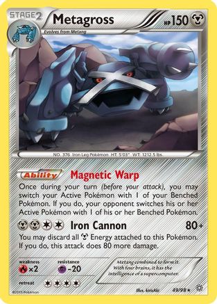 Metagross (49) 049/98 XY Ancient Origins - Rare
