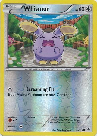 Whismur - 83/119 - Common - Reverse Holo