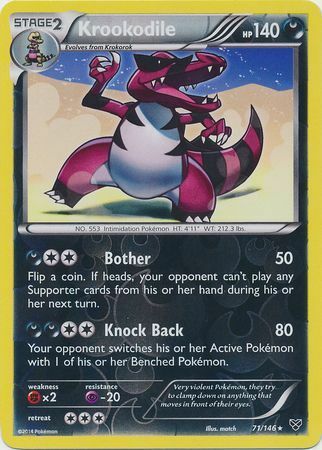 Krookodile - 71/146 - Rare - Reverse Holofoil