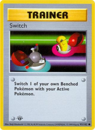 Switch 095/102 - 1st Edition Base Set Shadowless - Common