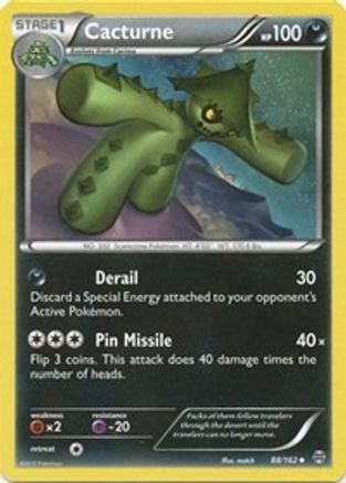 Cacturne 088/162 - Reverse Holofoil XY BREAKthrough - Uncommon