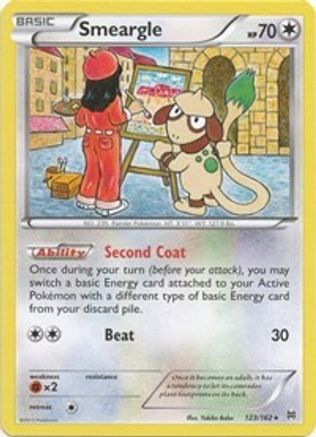 Smeargle 123/162 - Reverse Holofoil XY BREAKthrough - Rare