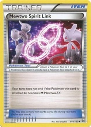 Mewtwo Spirit Link 144/162 - Reverse Holofoil XY BREAKthrough - Uncommon
