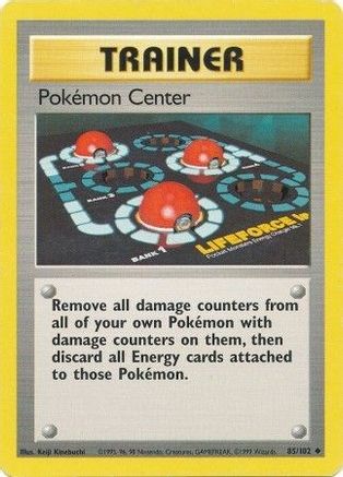Pokemon Center 085/102 Base Set - Uncommon