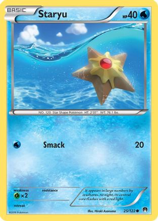 Staryu 025/122 - Reverse Holofoil XY BREAKpoint - Common
