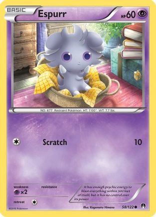 Espurr 058/122 - Reverse Holofoil XY BREAKpoint - Common