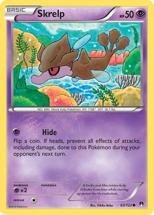 Skrelp 063/122 - Reverse Holofoil XY BREAKpoint - Common
