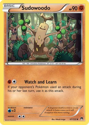 Sudowoodo 067/122 - Reverse Holofoil XY BREAKpoint - Uncommon