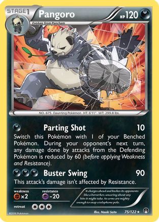 Pangoro 075 - Reverse Holofoil XY BREAKpoint - Rare