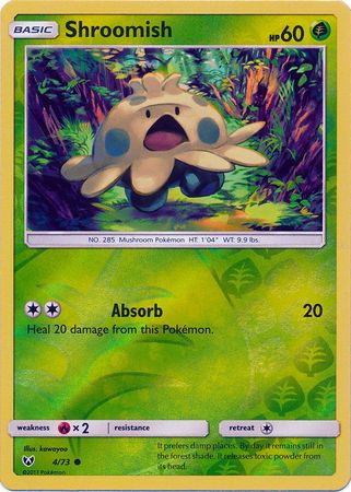 Shroomish - 4/73 - Common - Reverse Holofoil