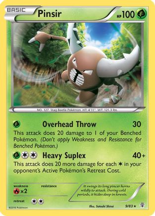 Pinsir 009/83 - Reverse Holofoil Generations - Rare