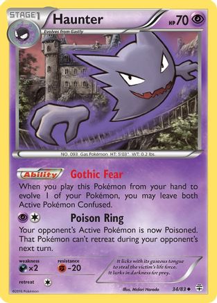Haunter 034/83 - Reverse Holofoil Generations - Uncommon