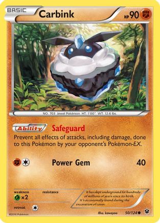 Carbink (50) 050/124 - Reverse Holofoil XY Fates Collide - Common