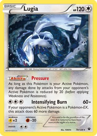 Lugia 078/124 XY Fates Collide - Rare