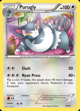 Purugly (24) 024 XY Trainer Kit Pikachu Libre & Suicune - Common