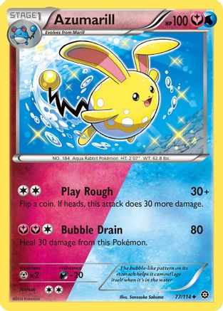 Azumarill 077/114 XY Steam Siege - Uncommon
