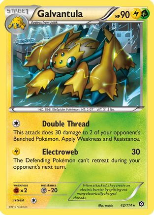 Galvantula 042/114 - Reverse Holofoil XY Steam Siege - Rare