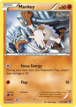 Mankey 052/114 XY Steam Siege - Common
