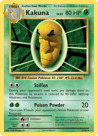 Kakuna 006/108 XY Evolutions - Uncommon