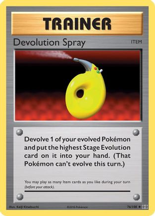 Devolution Spray 076/108 - Reverse Holofoil XY Evolutions - Uncommon