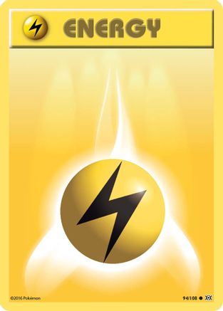 Lightning Energy 094/108 - Reverse Holofoil XY Evolutions - Common