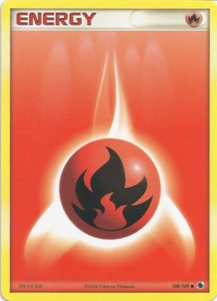 Fire Energy 108 EX Battle Stadium - Common