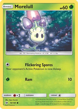 Morelull 016/149 - Reverse Holofoil SM Base Set - Common