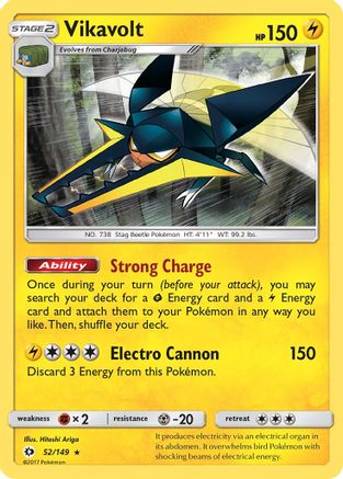 Vikavolt 052/149 - Holofoil SM Base Set - Holo Rare