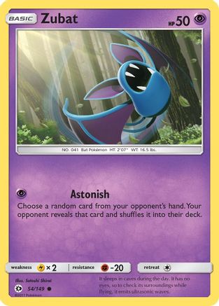 Zubat 054/149 SM Base Set - Common