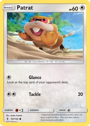 Patrat 107/145 - Reverse Holofoil SM Guardians Rising - Common
