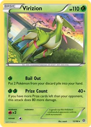 Virizion 012/098 Deck Exclusives - Rare