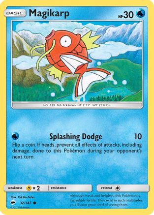Magikarp 032/147 SM Burning Shadows - Common