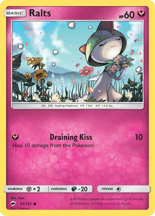 Ralts 091/147 SM Burning Shadows - Common
