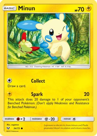 Minun 034/73 Shining Legends - Common