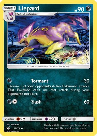 Liepard 049 Shining Legends - Uncommon