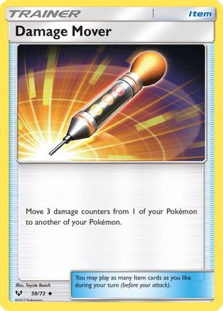 Damage Mover 058/73 - Reverse Holofoil Shining Legends - Uncommon