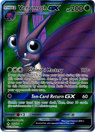Venomoth GX (Full Art) - 193/214 - Ultra Rare