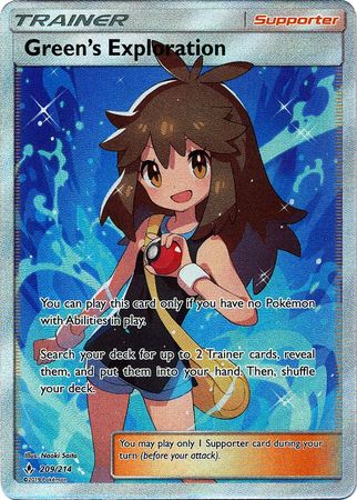 Green's Exploration (Full Art) - 209/214 - Ultra Rare