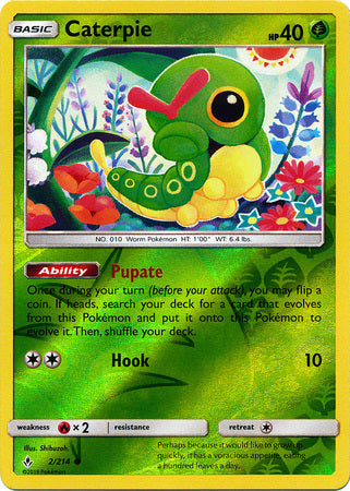 Caterpie - 2/214 - Common - Reverse Holofoil