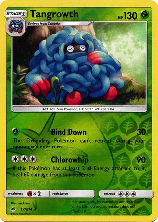 Tangrowth - 17/214 - Rare - Reverse Holofoil