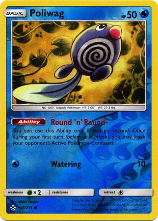 Poliwag - 36/214 - Common - Reverse Holofoil