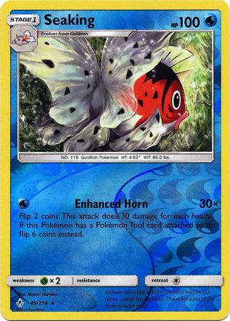 Seaking - 49/214 - Rare - Reverse Holofoil